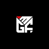 mgf lettera logo vettore disegno, mgf semplice e moderno logo. mgf lussuoso alfabeto design