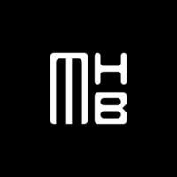 mhb lettera logo vettore disegno, mhb semplice e moderno logo. mhb lussuoso alfabeto design