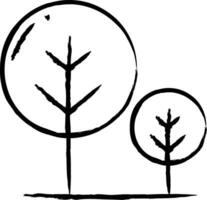 albero mano disegnato vettore illustrazione