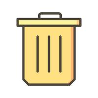 Icona del vettore di rifiuti