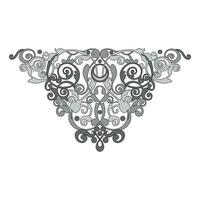 retrò design originale floreale Vintage ▾ emblemi lavagna impostato isolato vettore