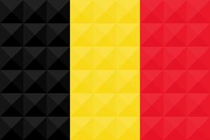 bandiera artistica del Belgio con disegno geometrico dell'arte del concetto di onda vettore