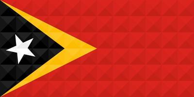 bandiera artistica di Timor Est con design concept art di onde geometriche vettore