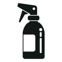 Ingranaggio flusso d'aria spray icona semplice vettore. detergente dipingere aria vettore