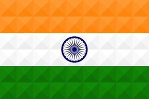 bandiera artistica dell'india con design d'arte concettuale onda geometrica vettore