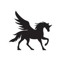 unicorno logo icona, vettore illustrazione design