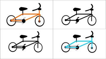 Immagine di un' bicicletta icona vettore