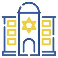 sinagoga illustrazione icone per ragnatela, app, infografica, eccetera vettore