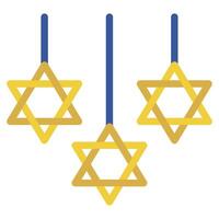 hanukkah arredamento illustrazione icone per ragnatela, app, infografica, eccetera vettore