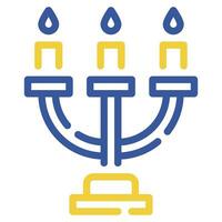 menorah illustrazione icone per ragnatela, app, infografica, eccetera vettore