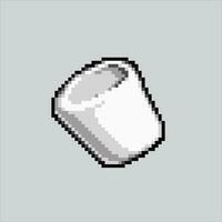 pixel arte illustrazione marshmallow. pixelated marshmallow. marshmallow pixelated per il pixel arte gioco e icona per sito web e video gioco. vecchio scuola retrò. vettore