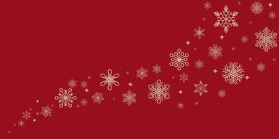 inverno e Natale sfondo vettore design con i fiocchi di neve con copyspace