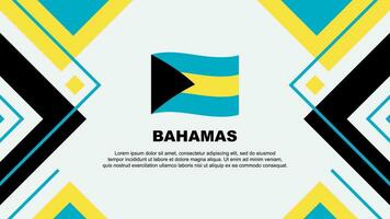 Bahamas bandiera astratto sfondo design modello. Bahamas indipendenza giorno bandiera sfondo vettore illustrazione. Bahamas illustrazione