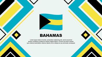 Bahamas bandiera astratto sfondo design modello. Bahamas indipendenza giorno bandiera sfondo vettore illustrazione. Bahamas bandiera