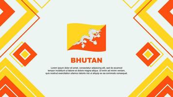 bhutan bandiera astratto sfondo design modello. bhutan indipendenza giorno bandiera sfondo vettore illustrazione. bhutan sfondo