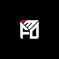 mfo lettera logo vettore disegno, mfo semplice e moderno logo. mfo lussuoso alfabeto design