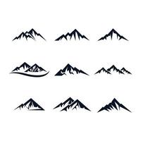 immagini del logo di montagna vettore