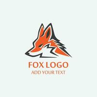 design del logo volpe vettore