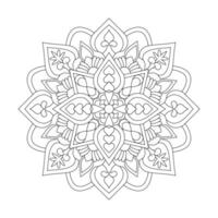 celeste vortice adulto mandala colorazione libro pagina per kdp libro interno vettore