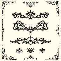 vettore ornamento telaio confine design