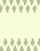 tropicale foglia modello sfondo semplice e pulito illustrazione vettore natura verde botanico foglia silhouette