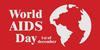 mondo AIDS giorno bandiera sfondo illustrazione. vettore