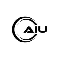 aiu lettera logo disegno, ispirazione per un' unico identità. moderno eleganza e creativo design. filigrana il tuo successo con il Impressionante Questo logo. vettore