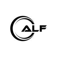 alf lettera logo disegno, ispirazione per un' unico identità. moderno eleganza e creativo design. filigrana il tuo successo con il Impressionante Questo logo. vettore
