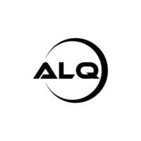 alq lettera logo disegno, ispirazione per un' unico identità. moderno eleganza e creativo design. filigrana il tuo successo con il Impressionante Questo logo. vettore