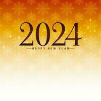 contento nuovo anno 2024 saluto sfondo design vettore
