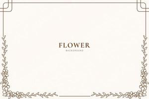 sfondo cornice fiori vettore