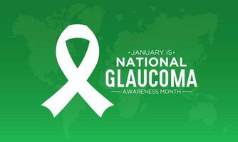 nazionale glaucoma consapevolezza mese è osservato ogni anno nel gennaio. gennaio è glaucoma consapevolezza mese. occhio Salute e visione cura concetto per bandiera design. vettore illustrazione.