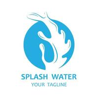 spruzzo acqua logo vettore icona illustrazione design