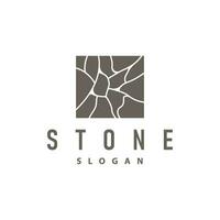 pietra logo, premio elegante disegno, pietra equilibrio vettore, passo roccia a piedi icona illustrazione design vettore