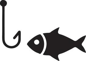 icona pesca logo design vettore