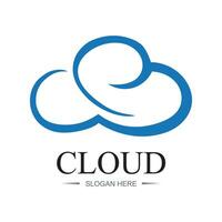 nube pendenza logo. nube e freccia concetto. il branding per inizio su, agenzia, app, Software, Banca dati, ospitando, informatica, server, eccetera. premio vettore logo modello design