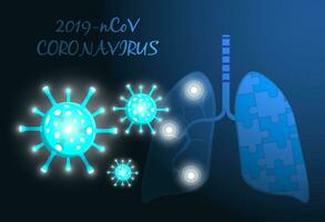 corona virus scoppio. Pericolo di il virus e rischio per pubblico Salute e focolai di influenza. pandemia medico concetto con virale molecole. colorato vettore illustrazione.