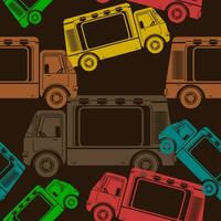 modificabile piatto monocromatico lato Visualizza mobile cibo camion vettore illustrazione nel vario colori con buio sfondo per veicolo o cibo e bevanda attività commerciale relazionato design