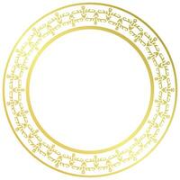 oro telaio cerchio modello per medaglie e premi vettore
