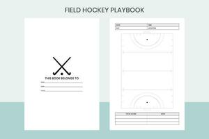 campo hockey playbook professionista modello vettore