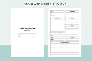 pietra e minerali rivista professionista modello vettore