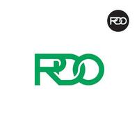 lettera rdo monogramma logo design vettore