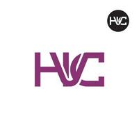 lettera hvc monogramma logo design vettore