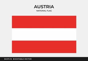 illustrazione della bandiera nazionale austriaca vettore
