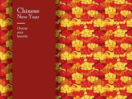 Cinese nuovo anno modello senza soluzione di continuità vettore sfondo geometrico Cina tradizionale Drago moda zodiaco
