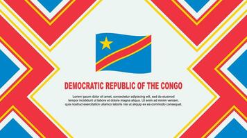 democratico repubblica di il congo bandiera astratto sfondo design modello. democratico repubblica di il congo indipendenza giorno bandiera sfondo vettore illustrazione. bandiera