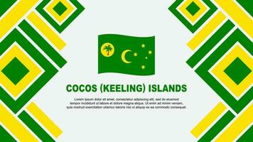 cocos isole bandiera astratto sfondo design modello. cocos isole indipendenza giorno bandiera sfondo vettore illustrazione. cocos isole