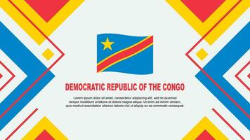 democratico repubblica di il congo bandiera astratto sfondo design modello. democratico repubblica di il congo indipendenza giorno bandiera sfondo vettore illustrazione. indipendenza giorno