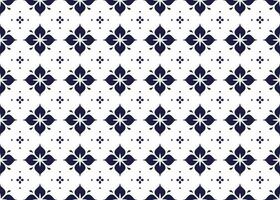 geometrico e fiore linea etnico tessuto senza soluzione di continuità modello per stoffa tappeto sfondo sfondo involucro eccetera. vettore