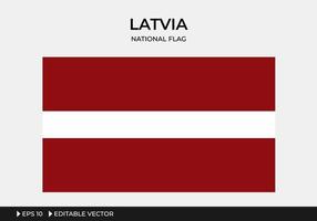 illustrazione della bandiera nazionale della lettonia vettore